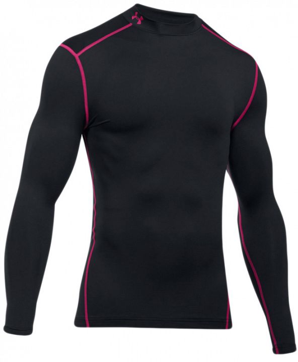 Under Armour Coldgear Armour Compression Mock Black Red