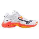 Mizuno Wave Lightning Z8 Mid White / Fiery Coral / Citrus