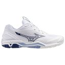 Mizuno Wave Stealth 6 White / Bellwether Blue / Bel Air Blu