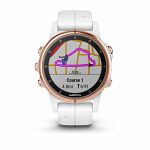 Garmin Fenix 5S Plus Sapphire Rose Gold / White Band