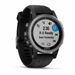 Garmin Fenix 5S Plus Silver / Black Band