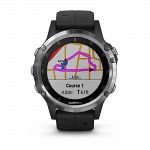 Garmin Fenix 5 Plus Silver / Black Band