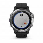 Garmin Fenix 5 Plus Silver / Black Band