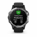 Garmin Fenix 5 Plus Silver / Black Band