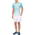 ASICS Tennis 7" Shorts Brilliant White / Sunrise Red