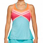 ASICS Tennis Graphic Tank Techno Cyan