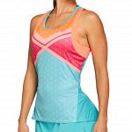 ASICS Tennis Graphic Tank Techno Cyan
