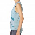 ASICS Match Graphic Tank Smoke Blue