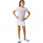 ASICS Girls Tennis SS Tee Mid Grey Heather