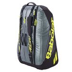 Babolat Pure Aero Gen-10 Racketbag 12R Metallic Grey / Black / Fluo Yellow