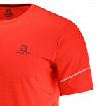 Salomon Agile Short Sleeve Tee Fiery Red