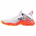 Mizuno Wave Lightning Neo 3 White / Fiery Coral / Citrus