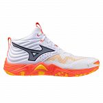 Mizuno Wave Momentum Elite Mid White / Fiery Coral / Citrus