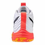 Mizuno Wave Momentum Elite Mid White / Fiery Coral / Citrus
