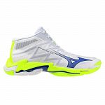 Mizuno Wave Lightning Elite Mid White / Lightning Yellow / Dazzling Blue