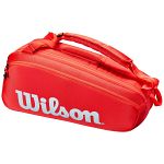 Wilson Super Tour Racketbag 6R Red