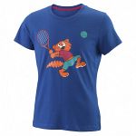 Wilson Girl's Tabby Tech Tee Mazarine Blue