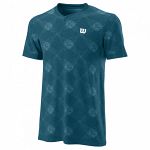 Wilson Power Seamless Henley III Blue Coral / White