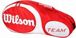 Wilson Team 6PK Bag Czerwono-Biała