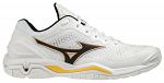 Mizuno Wave Stealth V White  / Black / Lemon Chrome