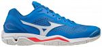 Mizuno Wave Stealth V French Blue / White / Ignition Red