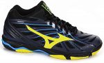 Mizuno Wave Hurricane 3 Mid Blue Yellow