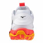 Mizuno Wave Stealth 6 White / Fiery Coral / Citrus
