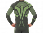 Brubeck Bluza Dry LS Grafit/Limonka