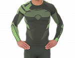 Brubeck Bluza Dry LS Grafit/Limonka