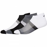 ASICS Color Block Ankle Socks 3P Black / Gray / White