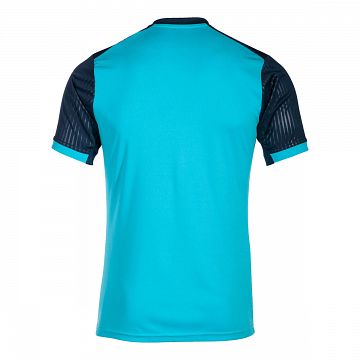 Joma Montreal SS Tee Fluorescent Turquoise / Navy Blue