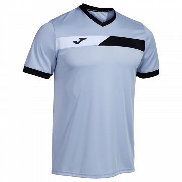 Joma Court SS Tee Sky Blue / Navy / White