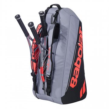 Babolat Pure Strike 4-gen. Thermobag 6R Carbon Grey / Neon Red