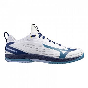 Mizuno Wave Drive Neo 4 White / Bellwether Blue / Fjord Blue