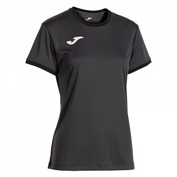 Joma Combi Premium Woman SS Tee Dark Gray / Black