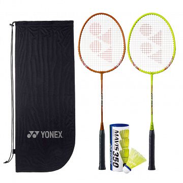 Yonex GR-360 2-Racket Set + lotki Mavis 350