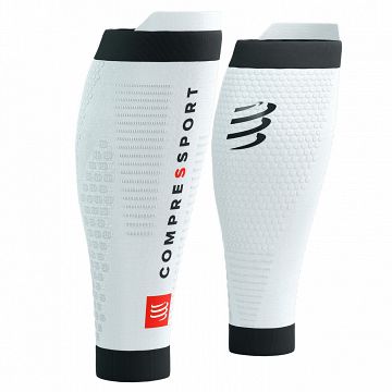 Compressport R2V3 Calf Sleeves White / Black