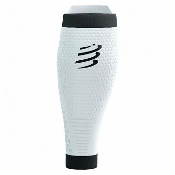 Compressport R2V3 Calf Sleeves White / Black