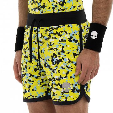 Hydrogen Camo Pixel Tech Shorts Yellow