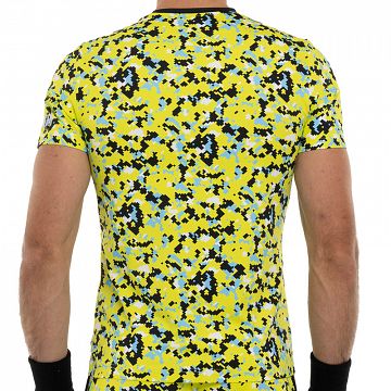 Hydrogen Camo Pixel Tech T-Shirt Yellow