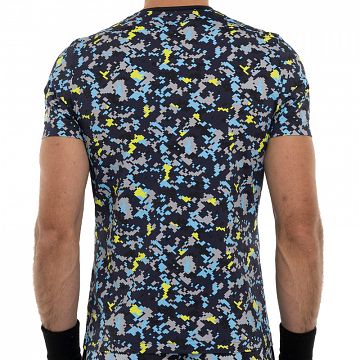 Hydrogen Camo Pixel Tech T-Shirt Blue / Yellow