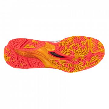 Mizuno Wave Lightning Neo 3 White / Fiery Coral / Citrus