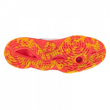 Mizuno Wave Momentum Elite Mid White / Fiery Coral / Citrus