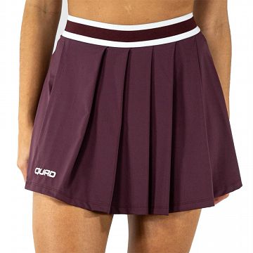 Quad Charm Skirt Burgundy