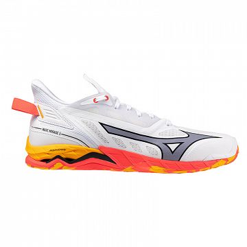 Mizuno Wave Mirage 5 White / Fiery Coral / Citrus