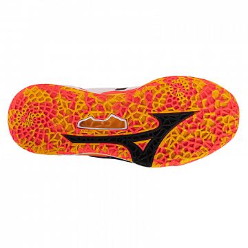 Mizuno Wave Stealth Neo 2 White / Fiery Coral / Citrus