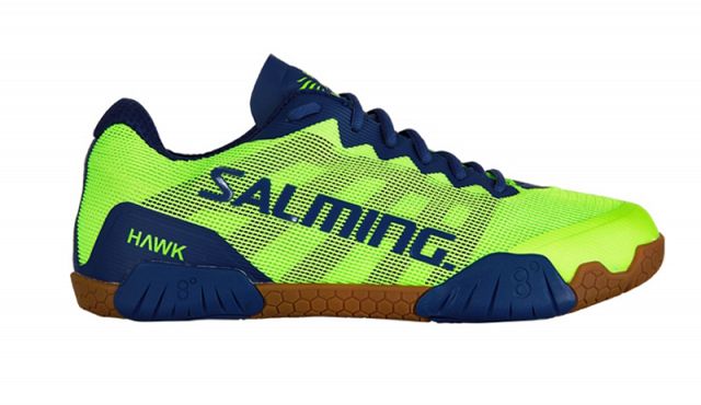 Salming Hawk Shoe Men Fluo Green Navy Blue