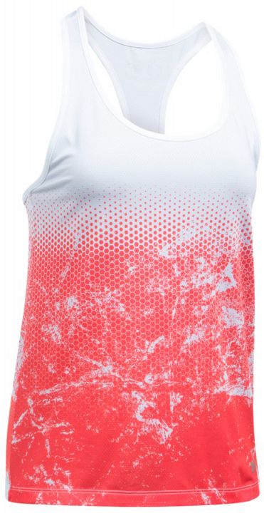 Under Armour Hex Delta Racer Tank White Red
