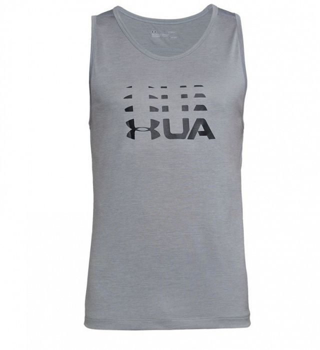 Under Armour Tech Graphic Tank Gry
