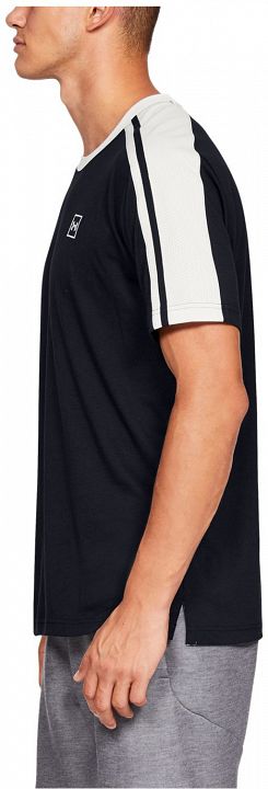 Under Armour Unstoppable Striped SS Black White